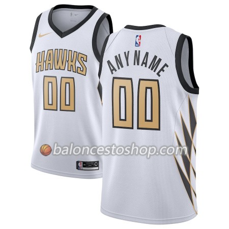 Camiseta Hombre NBA Atlanta Hawks Personalizadas 2018-19 Nike City Edition Blanco Swingman Camiseta Hombre NBA Atlanta Hawks Personalizadas 2018-19 Nike City Edition Blanco Swingman
